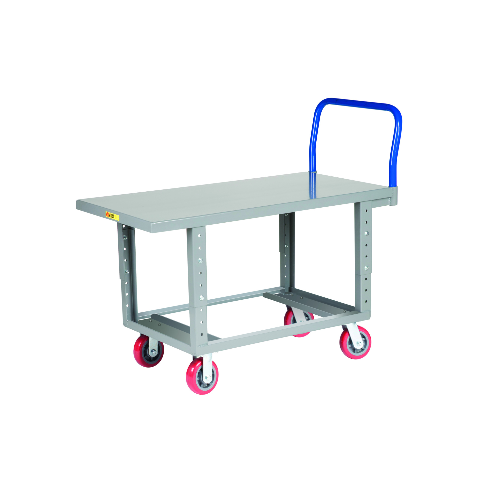 Little Giant Ergonomic Work Height Platform Truck - 60in. x 30in., 2000-Lb. Capacity, Adjustable Height, Model# RNB-3060-6PY-AH